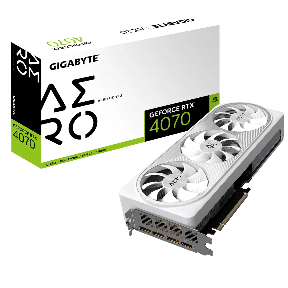 کارت گرافیک گیگابایت مدل GV-N4070AERO OC-12GD Rev1.0