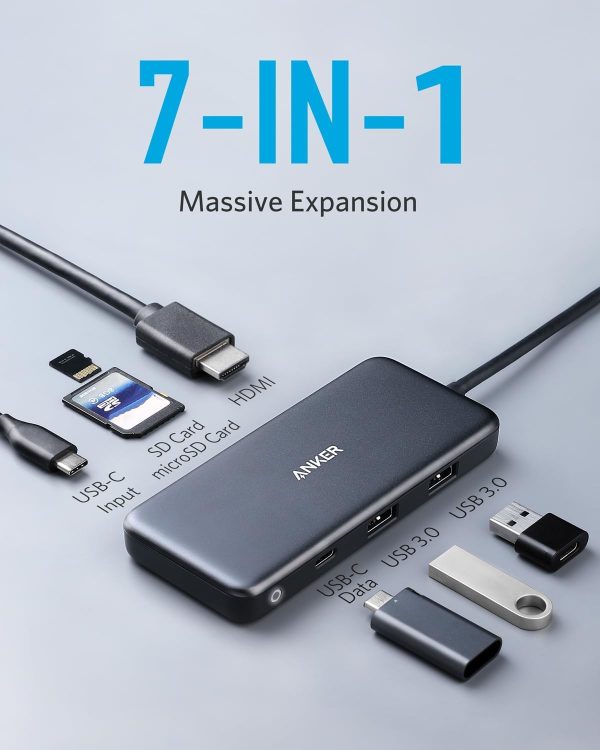 هاب 7 پورت USB-C انکر مدل A8371 7-in-1