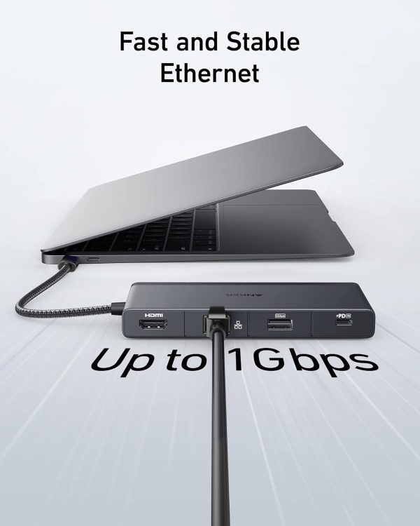 هاب 9 پورت USB-C انکر مدل USB-C Hub 9-in-1/4K HDMI A8373