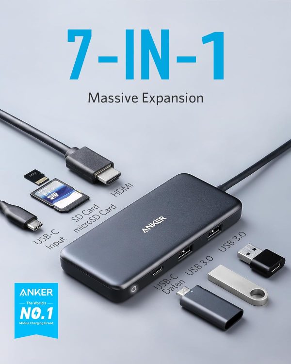 هاب 7 پورت USB-C انکر مدل A8371 7-in-1