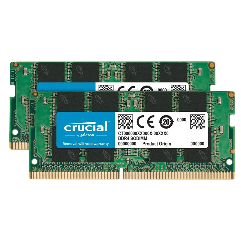 رم لپ تاپ DDR4 دو کاناله 3200 مگاهرتز CL22 کروشیال مدل CT16 ظرفیت 16 گیگابایت 2 رم لپ تاپ DDR4 دو کاناله 3200 مگاهرتز CL22 کروشیال مدل CT16 ظرفیت 16 گیگابایت