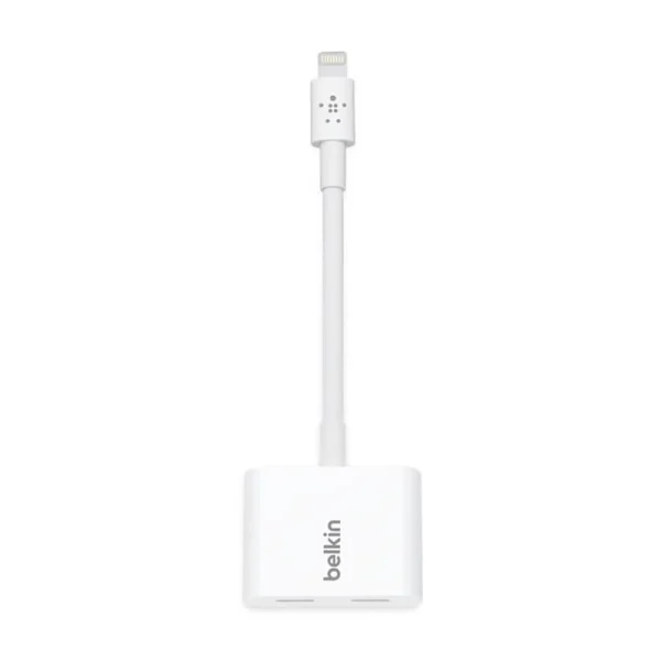 کابل مبدل لایتنینگ 2x1 بلکین F8J198BTWHT طول 14سانتیمتر
