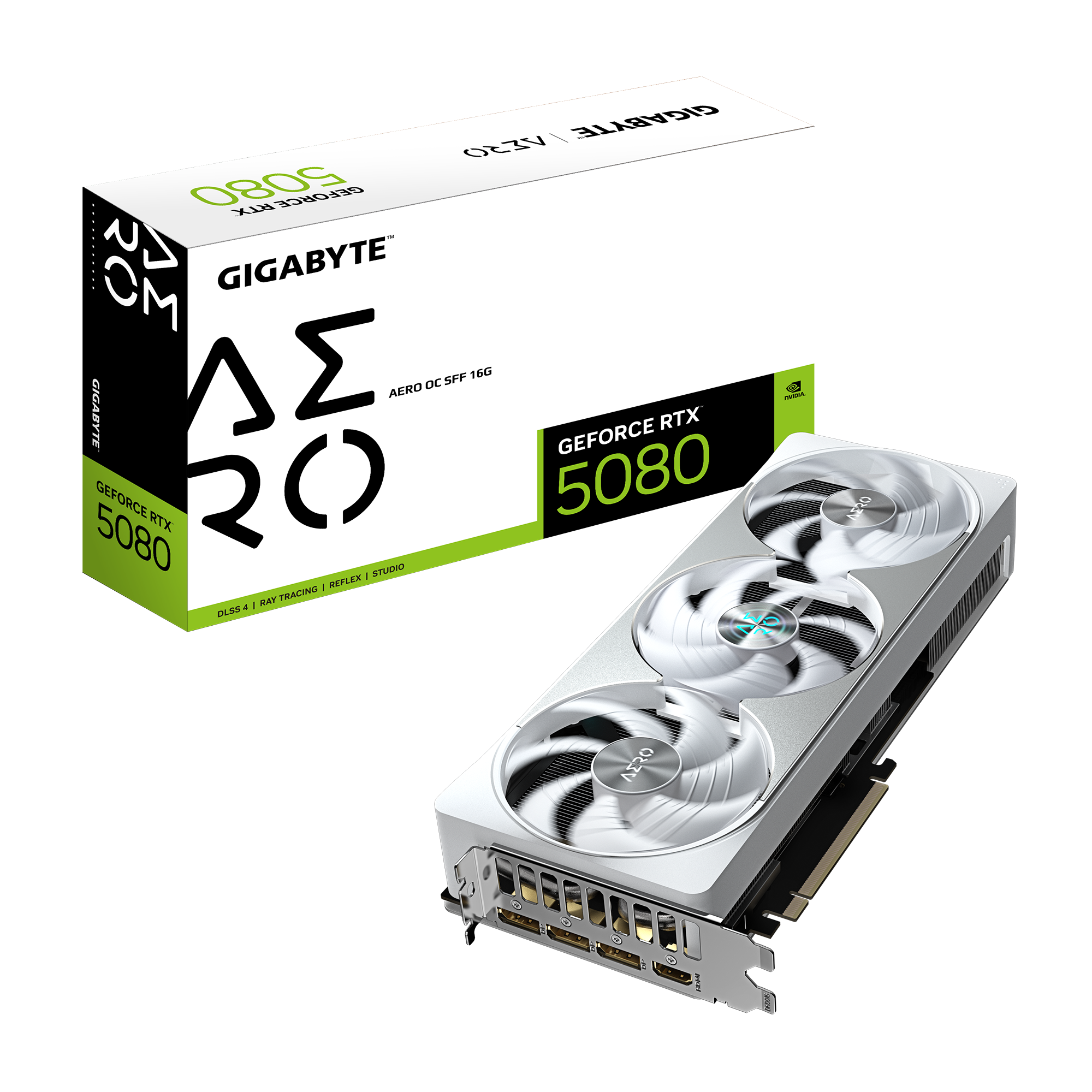 کارت گرافیک GIGABYTE AERO GeForce RTX 5080 OC SFF 16G (مدل GV-N5080AERO OC-16GD)
