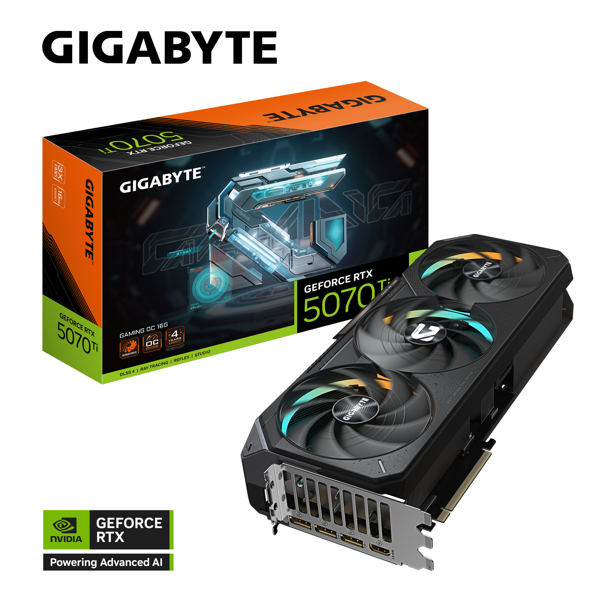 کارت گرافیک Gigabyte GeForce RTX 5070 Ti GAMING OC 16G (GV-N507TGAMING OC-16GD)