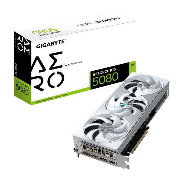 کارت گرافیک GIGABYTE AERO GeForce RTX 5080 OC SFF 16G (مدل GV-N5080AERO OC-16GD)
