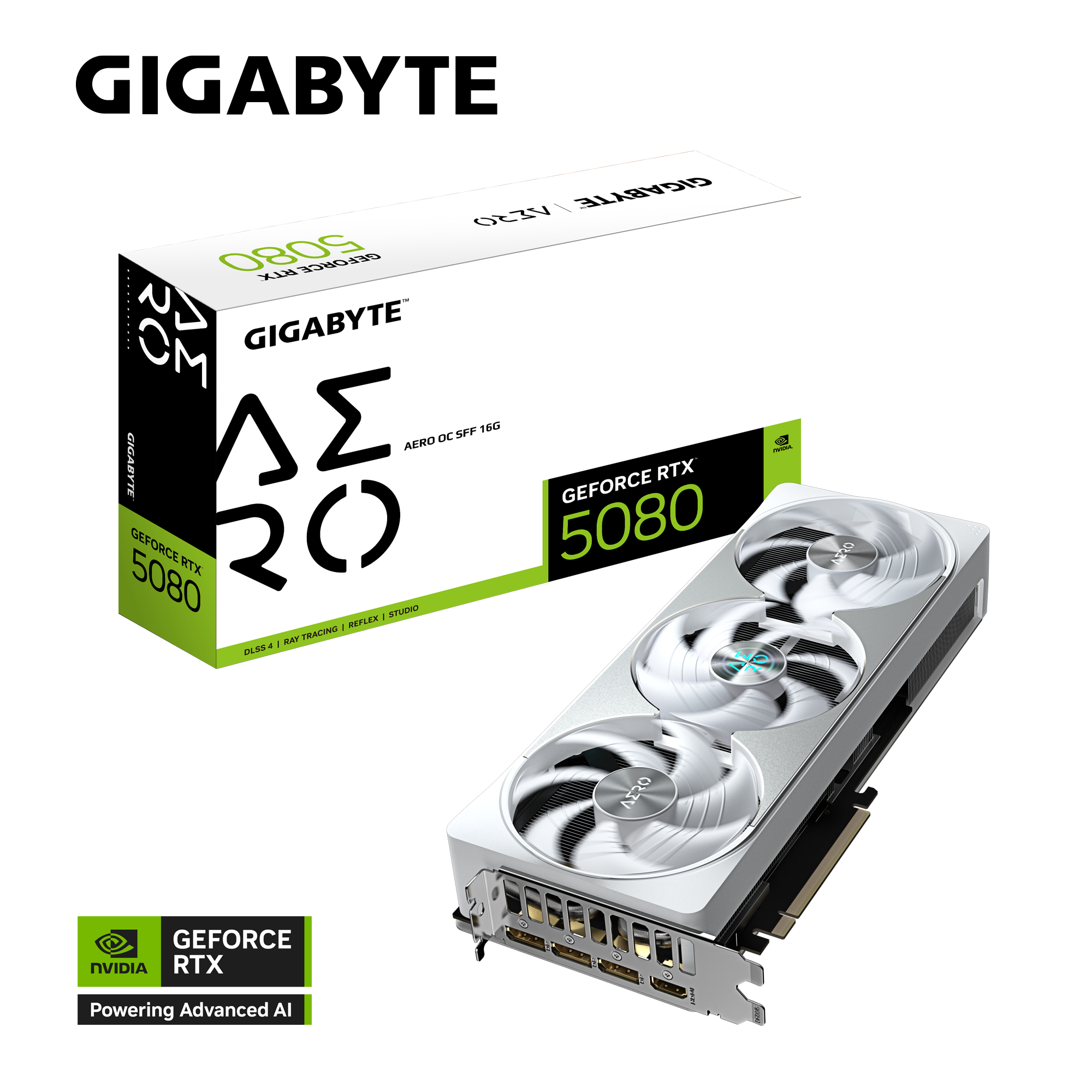 کارت گرافیک GIGABYTE AERO GeForce RTX 5080 OC SFF 16G (مدل GV-N5080AERO OC-16GD)