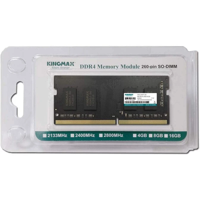 رم لپ تاپ DDR4 تک کاناله 3200 مگاهرتز کینگ مکس مدل GSOG42F-18KIK5 ظرفیت 8 گیگابایت
