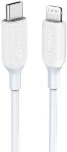 کابل USB-C به لایتنینگ انکر ANKER A8833H21 سفید 180 سانتی‌متر