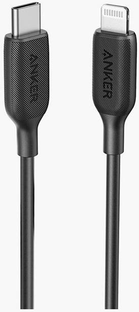 کابل لایتنینگ انکر ANKER A8832H11 طول 90 سانتیمتر مدل USB-C to Lightning 1 کابل لایتنینگ انکر ANKER A8832H11 USB-C to Lightning مشکی طول ۹۰ سانتیمتر