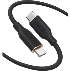 کابل USB-C به USB-C انکر A8552H11 با طراحی سیلیکونی Flow مشکی