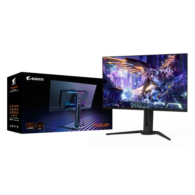 مانیتور 32 اینچ گیمینگ گیگابایت مدل AORUS FO32U2P