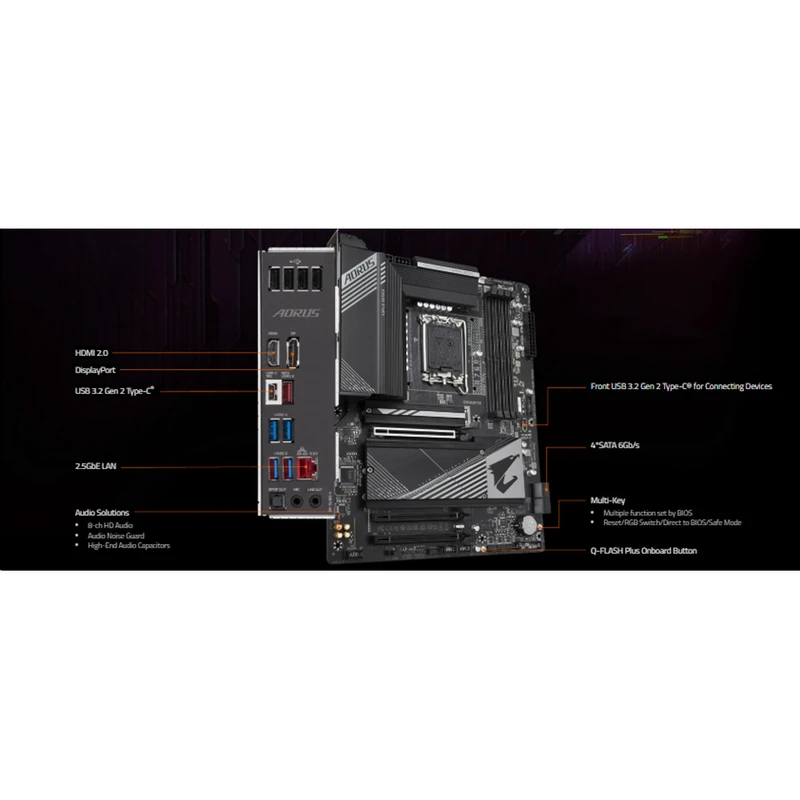 مادربرد گیگابایت مدل B760 AORUS ELITE Rev. 1.0 3 مادربرد گیگابایت مدل B760 AORUS ELITE Rev. 1.0