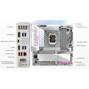 مادربرد گیگابایت مدل B860M AORUS ELITE WIFI6E ICE