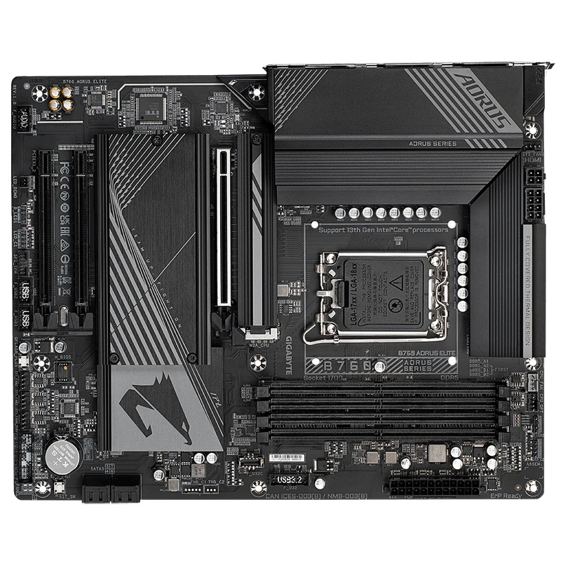 مادربرد گیگابایت مدل B760 AORUS ELITE Rev. 1.0 6 مادربرد گیگابایت مدل B760 AORUS ELITE Rev. 1.0