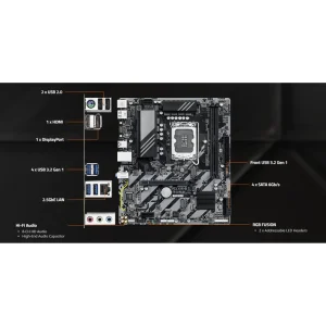 مادربرد گیگابایت مدل B860M E 8 مادربرد گیگابایت, Gigabyte B860M E, مادربرد B860M, مادربرد DDR5, مادربرد اینتل B860, مادربرد سوکت LGA1851, خرید مادربرد گیگابایت, قیمت مادربرد گیگابایت, مادربرد اداری, مادربرد گیمینگ, مادربرد حرفهای, مادربرد آواژنگ, فروشگاه آواژنگ لایف