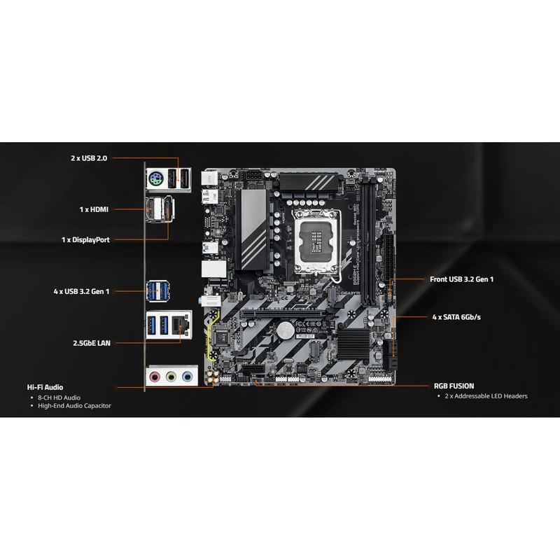 مادربرد گیگابایت مدل B860M E 6 مادربرد گیگابایت, Gigabyte B860M E, مادربرد B860M, مادربرد DDR5, مادربرد اینتل B860, مادربرد سوکت LGA1851, خرید مادربرد گیگابایت, قیمت مادربرد گیگابایت, مادربرد اداری, مادربرد گیمینگ, مادربرد حرفهای, مادربرد آواژنگ, فروشگاه آواژنگ لایف